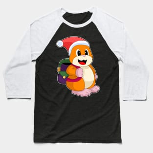 Hamster Christmas School Baseball T-Shirt